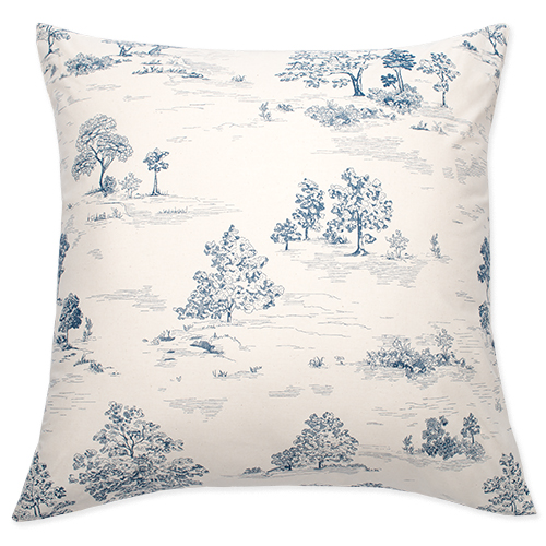 Набор наволочек "Чистый хлопок", поплин, 100% хлопок, пл. 115 гр./кв. м., "Туаль де Жуи (синий)" Набор наволочек "Чистый хлопок", поплин, 100% хлопок, пл. 115 гр./кв. м., "Туаль де Жуи (синий)"