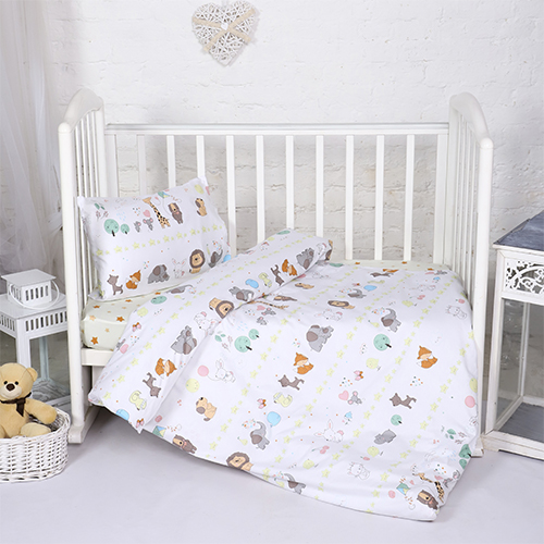 КПБ "BabyRelax" детский ясельный, сатин, 100 % хлопок, пл. 115 гр./кв.м., "Африка" КПБ "BabyRelax" детский ясельный, сатин, 100 % хлопок, пл. 115 гр./кв.м., "Африка"