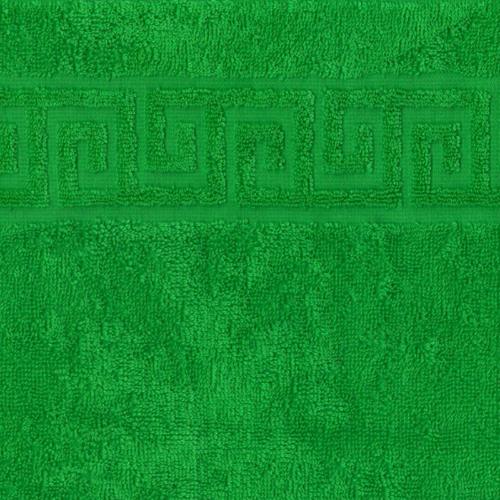 Полотенце махровое гладкокрашеное 40х67, 100 % хлопок, пл. 400 гр./кв.м. "Классический зеленый (Classic green)"
