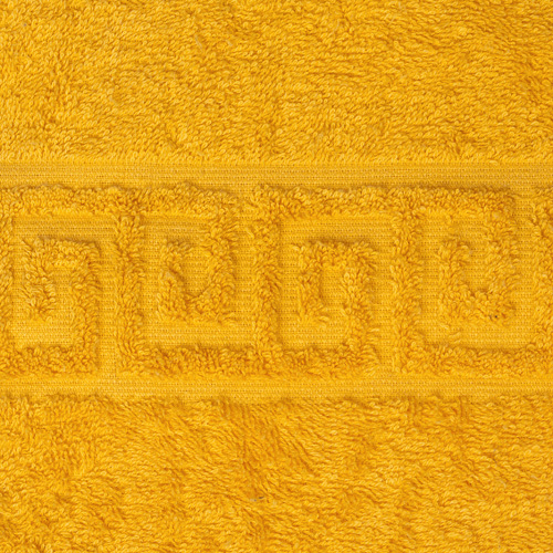 Полотенце махровое гладкокрашеное 40х67, 100 % хлопок, пл. 400 гр./кв.м. "Желтый (Dandelion sary)"