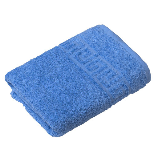 Полотенце махровое гладкокрашеное, 100 % хлопок, пл. 400 гр./кв.м. "Синий (blue bonnet)"