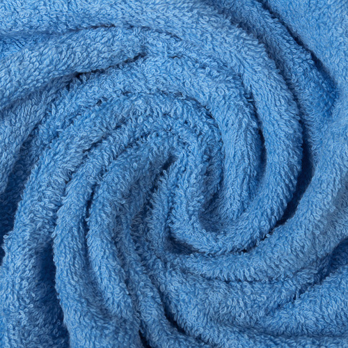 Полотенце махровое гладкокрашеное, 100 % хлопок, пл. 400 гр./кв.м. "Синий (blue bonnet)"