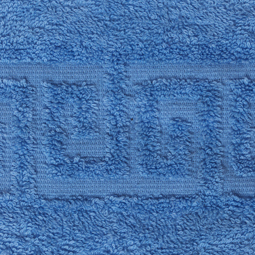Полотенце махровое гладкокрашеное 50х87, 100 % хлопок, пл. 400 гр./кв.м. "Синий (blue bonnet)"