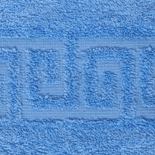 Полотенце махровое гладкокрашеное, 100 % хлопок, пл. 400 гр./кв.м. "Голубой (Jumiyume)"
