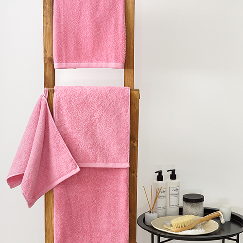 Махровое полотенце GINZA, 100% хлопок, 450 гр./кв.м. "Сирень"
