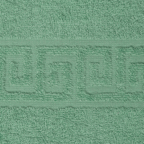 Полотенце махровое гладкокрашеное 50х87, 100 % хлопок, пл. 400 гр./кв.м. "Зеленый"