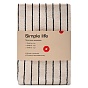 Набор махровых полотенец Simple life 50х80 см - 2 шт (Полоса Черный)																															