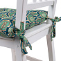 Сидушка на стул с завязками "Радушная хозяйка (Традиция)" 40х40, рогожка, "Листья"