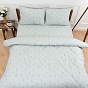 КПБ Традиция Simple life, поплин, 100% хлопок, "Подснежники (серо-зеленый)"