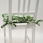 Сидушка на стул с завязками "Радушная хозяйка (Традиция)" 40х40, рогожка, "Тропики"