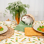 Набор для кухни 2 предмета "Радушная хозяйка (Традиция)" (рукавичка-прихватка, прихватка), рогожка, 100% хлопок, "Морковки"