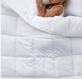 Одеяло ЛЕБЯЖИЙ ПУХ 300 гр. "Soft&Soft", в микрофибре с тиснением, 100% полиэстер