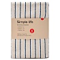 Набор махровых полотенец Simple life 50х80 см - 2 шт (Полоса Синий)																															