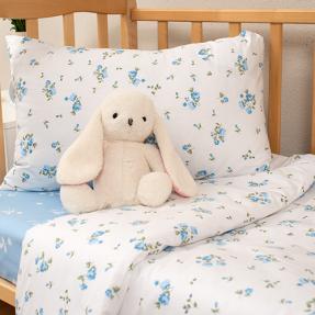 КПБ детский "Simple life", поплин, "Мильфлёр (голубой) ВБ"