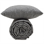 Подушка декоративная стеганая 40х40 см, поплин, "Серый текстура"