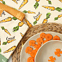 Набор декоративных полотенец (3 шт.) "Радушная хозяйка (Традиция)", рогожка, 100% хлопок, "Морковки"