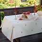 Скатерть Simple Life, саржа, 100% хлопок, "Горошки и бантики красные"