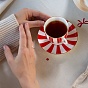 Скатерть Simple Life, саржа, 100% хлопок, "Горошки и бантики красные"