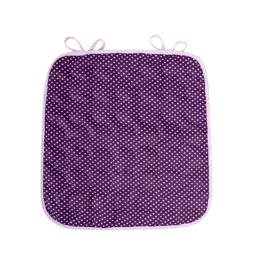 Чехол на стул с завязками "Весеннее ретро" 35х38,  бязь, 100 % хлопок, "Фиолетовый"